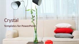  Presentation with modern retailer - Audience pleasing slides consisting of live bamboos - modern living room interior backdrop and a lemonade colored foreground