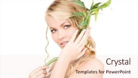  Presentation with white gold picture of wedding - Presentation having live bamboos - picture of woman with bamboo background and a lemonade colored foreground