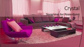  Presentation with hotel - PPT layouts consisting of live bamboos - red hotel background and a coral colored foreground