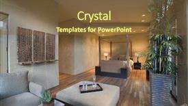  Presentation with living room - Audience pleasing theme consisting of live bamboos - spacious living room interior backdrop and a tawny brown colored foreground