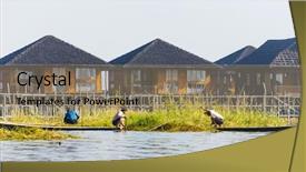  Presentation with philippine traditional dance - Colorful presentation enhanced with live bamboos - traditional floating village at inle backdrop and a  colored foreground