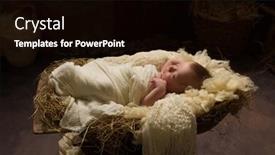  Presentation with old days - Slides consisting of live-christmas-nativity-scene background and a black colored foreground