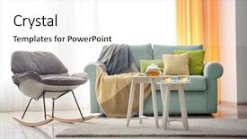  Presentation with living room - PPT layouts featuring live different - living room interior with comfortable background and a  colored foreground