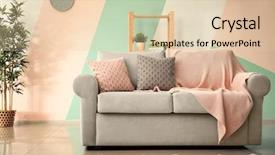  Presentation with living room - PPT theme enhanced with live different - living room interior with comfortable background and a lemonade colored foreground