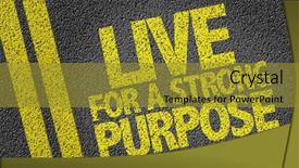  Presentation with purpose - Presentation theme enhanced with live for a strong purpose background and a gold colored foreground