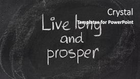  Presentation with vulcan - Audience pleasing PPT theme consisting of live-long-and-prosper-abbreviated backdrop and a dark gray colored foreground