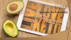  Presentation with ketogenic diet - Cool new theme with love keto high fat ketogenic backdrop and a coral colored foreground
