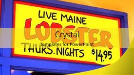  Presentation with live - Presentation theme featuring live maine lobster thursday nights background and a yellow colored foreground