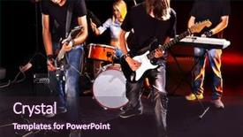  Presentation with night club - PPT theme with 2016 written on sand beach background and a coral colored foreground.