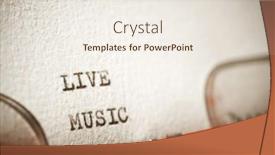  Presentation with live - Slides featuring live-music-text-written background and a sky blue colored foreground