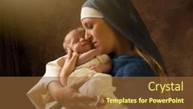 Ppt layouts with live-reenactment-christmas-nativity-scene 