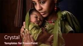  Presentation with christmas nativity - PPT theme consisting of live-reenactment-of-the-christmas and a wine colored foreground