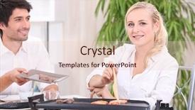  Presentation with electric - Beautiful PPT theme featuring live shrimp - couple eating food cooked backdrop and a lemonade colored foreground