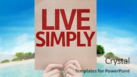  Presentation with live - Audience pleasing theme consisting of live simply card backdrop and a soft green colored foreground