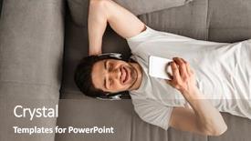  Presentation with masculine - Cool new theme with live techinical - photo from above of handsome backdrop and a gray colored foreground