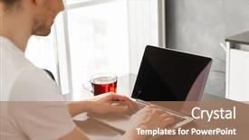  Presentation with photo - Audience pleasing slide deck consisting of live techinical - photo from back of young backdrop and a  colored foreground