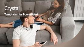  Presentation with computer room - PPT layouts featuring live techinical - photo of loving husband background and a  colored foreground