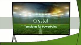  Presentation with live - Beautiful slide deck featuring live telecast - smart tv led monitor isolated backdrop and a tawny brown colored foreground