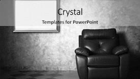 Presentation with antique picture frame - Cool new presentation with live templates - modern leather chair and picture backdrop and a light gray colored foreground