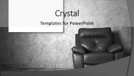  Presentation with picture frame - Colorful slide deck enhanced with live templates - modern leather chair and picture backdrop and a light gray colored foreground