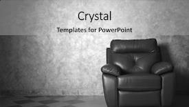  Presentation with living room - Cool new theme with live templates - modern leather chair backdrop and a  colored foreground