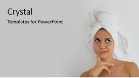  Presentation with turban - Theme featuring live templates - template stunning playful natural beauty background and a light gray colored foreground