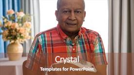  Presentation with live - PPT theme featuring live theme - close up portrait of senior background and a tawny brown colored foreground