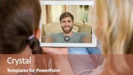  Presentation with live - Beautiful slide deck featuring live theme - rear view of mother backdrop and a red colored foreground