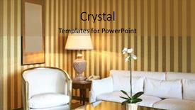  Presentation with apartment - Audience pleasing presentation theme consisting of live wallpaper - interior luxury apartment comfortable classic backdrop and a gold colored foreground