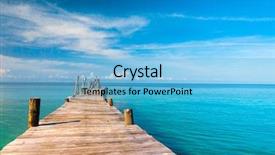  Presentation with contemplating - Presentation theme consisting of live weather - contemplating the sea living is background and a light blue colored foreground