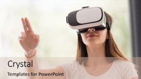  Presentation with college education happy smiling - Beautiful slides featuring lived expreince - smile happy woman getting experience backdrop and a  colored foreground