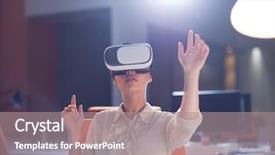  Presentation with experience - Presentation consisting of lived expreince - young businesswoman getting experience using background and a  colored foreground