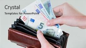  Presentation with euro - Presentation enhanced with livelihood - purse there are several background and a light gray colored foreground