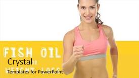  Presentation with weight loss - Presentation design consisting of liver body - concept of fish oil background and a  colored foreground