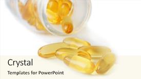  Presentation with oil rig in white and black - Audience pleasing PPT layouts consisting of liver diseases - bottle with fish oil capsules backdrop and a yellow colored foreground