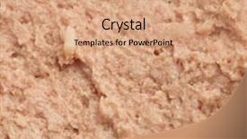  Presentation with liver - Colorful presentation theme enhanced with liver pate on a toast bread extreme closeup backdrop and a coral colored foreground