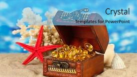  Presentation with liver - Audience pleasing PPT theme consisting of liver stones - fish oil in the chest backdrop and a light blue colored foreground