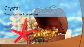  Presentation with liver - Audience pleasing slide deck consisting of liver stones - fish oil in the chest backdrop and a light blue colored foreground