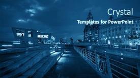  Presentation with historical architecture - Presentation design enhanced with liverpool-historical-architecture-with-cityscape background and a ocean colored foreground