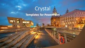  Presentation with historical architecture - Audience pleasing PPT layouts consisting of liverpool-historical-architecture-with-cityscape backdrop and a teal colored foreground