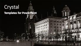  Presentation with historical architecture - Cool new slide set with liverpool-historical-architecture-with-cityscape backdrop and a black colored foreground