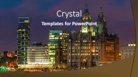  Presentation with liver - Cool new slide set with liverpool-royal-liver-building backdrop and a tawny brown colored foreground