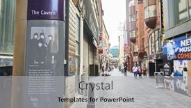  Presentation with venue - Colorful theme enhanced with liverpool-uk-june-09-2016 backdrop and a light gray colored foreground