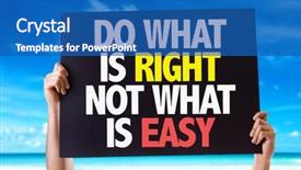  Presentation with matter - Presentation theme enhanced with lives matter - do what is right not background and a teal colored foreground