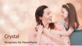  Presentation with glowing corss - Audience pleasing PPT theme consisting of living circle - glowing background against mother backdrop and a lemonade colored foreground