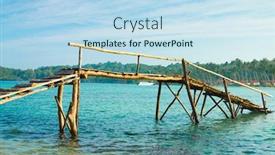  Presentation with contemplating - Presentation consisting of living is easy contemplating the sea background and a sky blue colored foreground