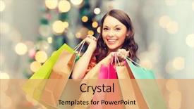  Presentation with christmas sale - Cool new slide set with living room and christmas backdrop and a yellow colored foreground