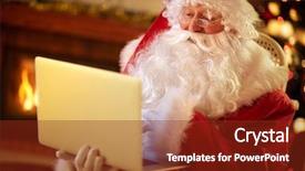  Presentation with living room - Colorful PPT layouts enhanced with living room and using laptop backdrop and a tawny brown colored foreground