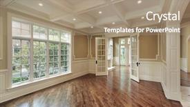  Presentation with new parents at home baby - Presentation featuring living room in new construction background and a coral colored foreground