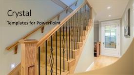  Presentation with story of an hour by kate chopin - Slide set consisting of living room interior with hardwood background and a coral colored foreground